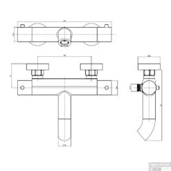 Opbouw Bad- En Douchekraan Brauer Black Thermostatisch Mat Zwart 7 Opbouw Bad- En Douchekraan Brauer Black Thermostatisch Mat Zwart -Duravit Verkoop opbouw bad en douchekraan brauer black thermostatisch mat zwart tech