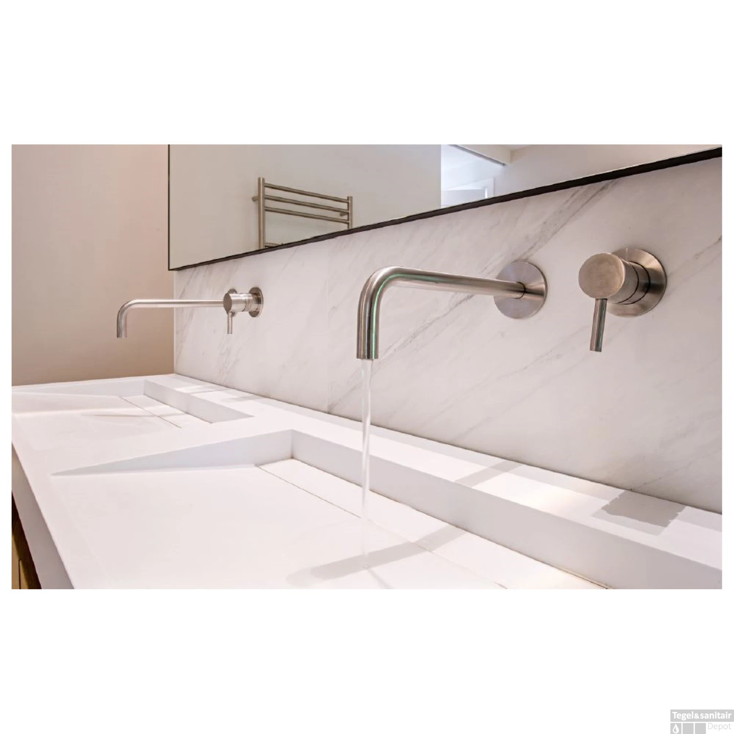 Opbouw Wastafel EH Design Stretto 1205x455x80 Mm Solid Surface Mat Wit 5 Opbouw Wastafel EH Design Stretto 1205x455x80 Mm Solid Surface Mat Wit - Afbeelding 5