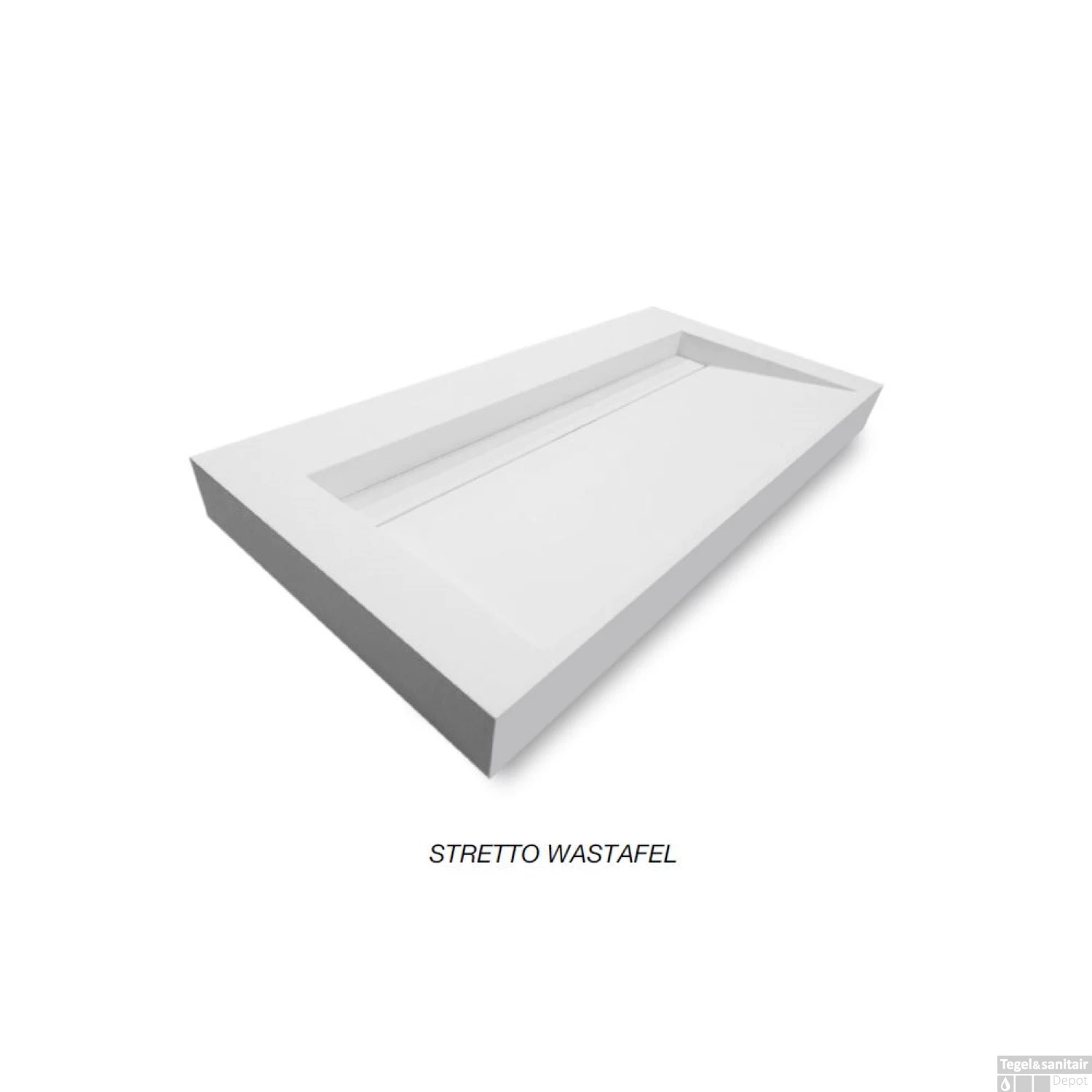 Opbouw Wastafel EH Design Stretto 1205x455x80 Mm Solid Surface Mat Wit 4 Opbouw Wastafel EH Design Stretto 1205x455x80 Mm Solid Surface Mat Wit - Afbeelding 4