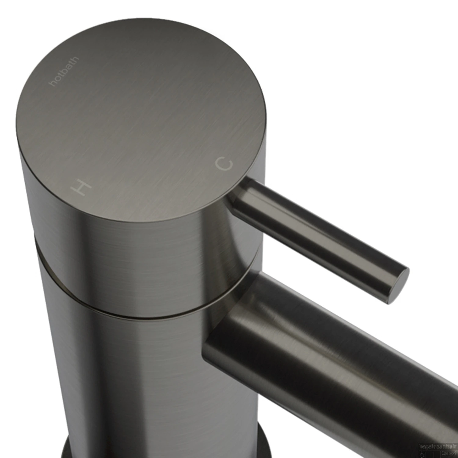 Douchethermostaat Hotbath Cobber Inbouw 2 Pushbuttons Verouderd IJzer (excl. Inbouwdeel) - Afbeelding 2