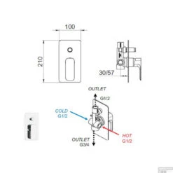 Douchekraan Inbouw Sapho Spy Mengkraan Eengreeps Afbouwdeel 2-weg Mat Wit (incl. Inbouwdeel) -Duravit Verkoop py42 14 douchekraan inbouw sapho spy mengkraan eengreeps afbouwdeel 2 weg mat wit incl. inbouwdeel 2