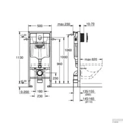 Aktie Toiletset Grohe Rapid SL Met Basic Smart Pot En Skate Air Drukplaat -Duravit Verkoop reservoir grohe rapid sl 38722001 tech