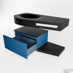 MONDIAZ RIVA 100cm Badmeubel Onderkast / Planchet Kleur Jeans Met 1 Lade. Wastafel DULCET Links 0 Kraangaten Kleur Urban. 12 MONDIAZ RIVA 100cm Badmeubel Onderkast / Planchet Kleur Jeans Met 1 Lade. Wastafel DULCET Links 0 Kraangaten Kleur Urban. -Duravit Verkoop riva onderkast jeans planchet dulcet urban google 5 0002