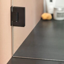 Badwand By Sealskin 'I AM' 75x160 Cm Mat Zwart 1 Deel Helder Antikalk Glas -Duravit Verkoop sk010755195100 badwand get wet by sealskin i am 75x160 cm mat zwart 1 deel helder antikalk glas 3