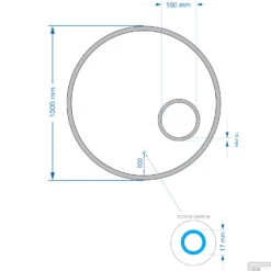 Spiegel Gliss Design Sol Rond 100cm Met LED Verlichting -Duravit Verkoop sol 100