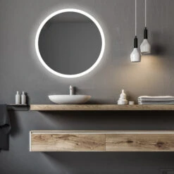 Spiegel Gliss Design Circum Framework Rond LED Verlichting 60cm -Duravit Verkoop spiegel gliss design circum framework rond led verlichting 60cm sfeer