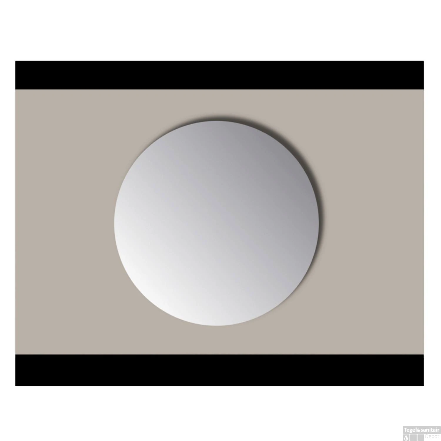 Spiegel Rond Sanicare Q-mirrors Zonder Omlijsting 120 Cm PP Geslepen 1 Spiegel Rond Sanicare Q-mirrors Zonder Omlijsting 120 Cm PP Geslepen