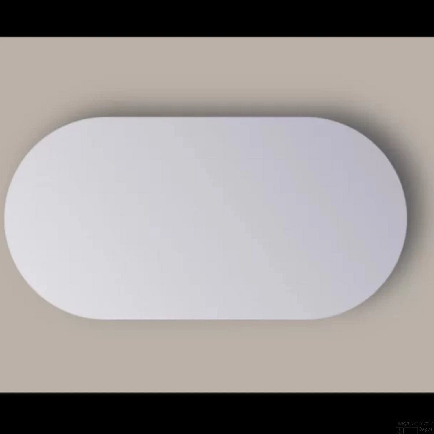Spiegel Sanicare Q-Mirrors 40x100 Cm Ovaal/Rond Incl. Ophangmateriaal 1 Spiegel Sanicare Q-Mirrors 40x100 Cm Ovaal/Rond Incl. Ophangmateriaal