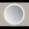 Spiegel Sanicare Q-Mirrors 80x80 Cm Rond Met Rondom LED Warm White En Afstandsbediening Incl. Ophangmateriaal