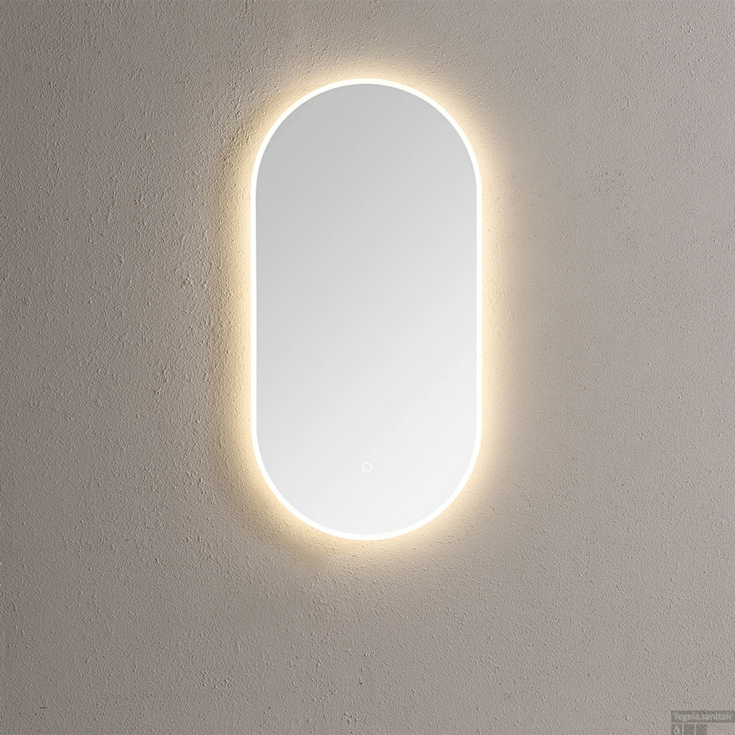 Spiegel Sanilux Ovaal Met Direct LED 3 Kleuren Instelbaar 90x45 Cm