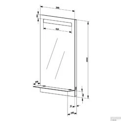 Spiegel Sapho Aqualine Met LED Licht En Planchet 50x80 Cm -Duravit Verkoop spiegel sapho aqualine met led licht en planchet 50x80 cm tech