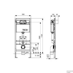 TECE Profile Inbouwreservoir Toiletset Geberit ONE Rimless Diepspoel Turboflush Wit Met Drukplaat -Duravit Verkoop tece profile inbouwreservoir toiletset geberit one rimless diepspoel turboflush wit met drukplaat tech4