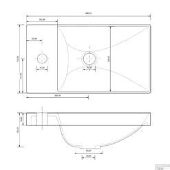 ACTIE BWS Fonteinmeubel | Paris | 40cm | Rustiek Eiken -Duravit Verkoop tech fonteinbak 2