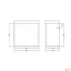 ACTIE BWS Fonteinmeubel | Paris | 40cm | Rustiek Eiken -Duravit Verkoop tech fonteinkast paris 1 1