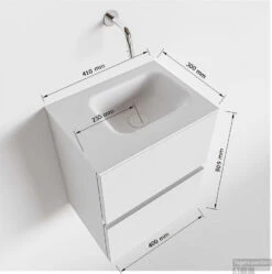 MONDIAZ ADA 40cm Toiletmeubel Smoke. LEX Wastafel Talc Rechts Zonder Kraangat 9 MONDIAZ ADA 40cm Toiletmeubel Smoke. LEX Wastafel Talc Rechts Zonder Kraangat -Duravit Verkoop tekening ada 40cm rechts 2557512588884