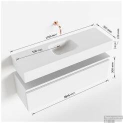 MONDIAZ ANDOR 100cm Toiletmeubel Cale. LEX 100cm Wastafel Talc Midden Geen Kraangat 9 MONDIAZ ANDOR 100cm Toiletmeubel Cale. LEX 100cm Wastafel Talc Midden Geen Kraangat -Duravit Verkoop tekening andor 100cm midden 3182512631720 1