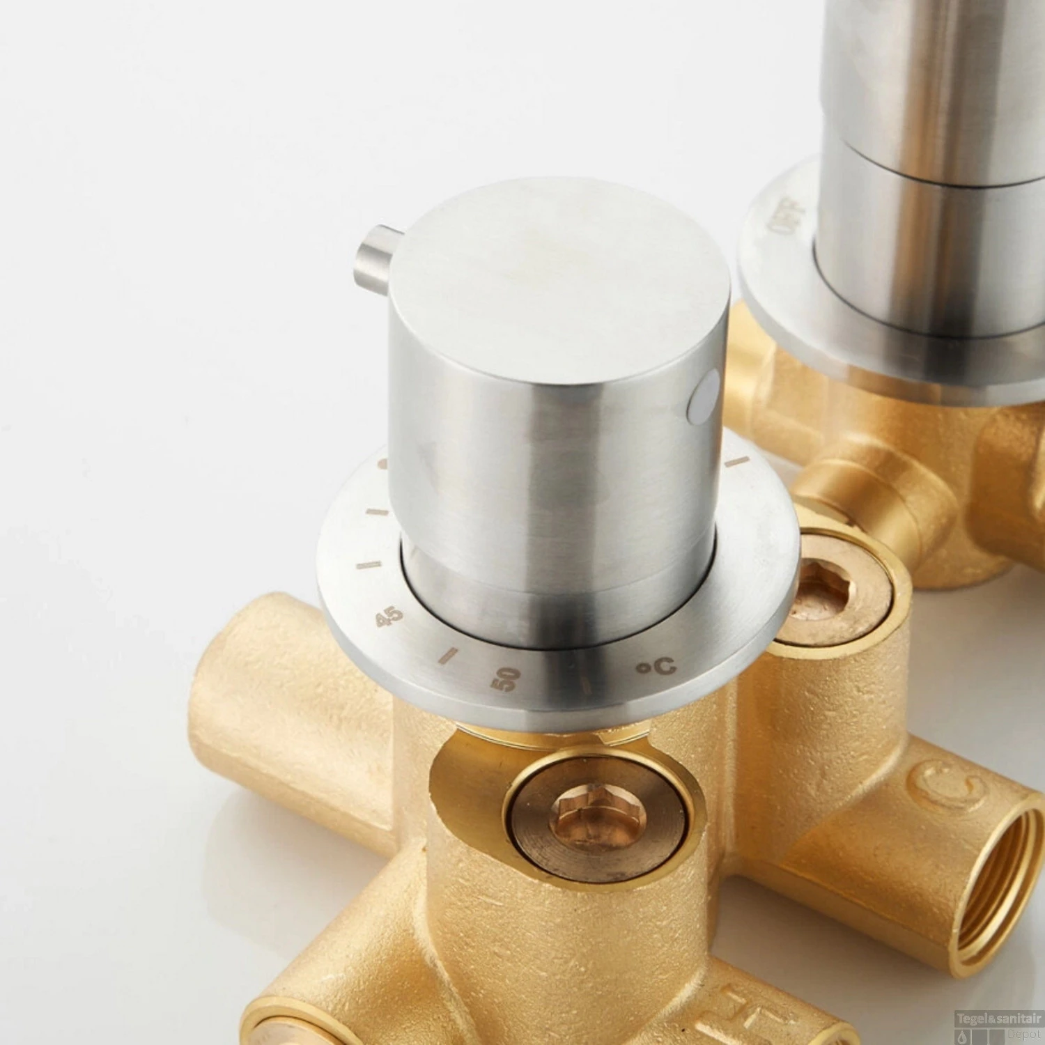 Thermostaatkraan Afbouwdeel Boss & Wessing Plus RVS 2 Thermostaatkraan Afbouwdeel Boss & Wessing Plus RVS - Afbeelding 2