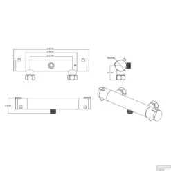 Thermostatische Douchekraan Schutte London Chroom -Duravit Verkoop thermostatische douchemengkraan schutte london chroom tech