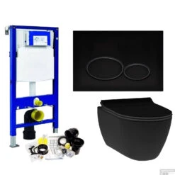 Geberit UP320 Toiletset Set13 Idevit Alfa Matzwart Randloos Met Matzwarte Drukplaat 17 Geberit UP320 Toiletset Set13 Idevit Alfa Matzwart Randloos Met Matzwarte Drukplaat -Duravit Verkoop toiletsets geberit up320 set13 milo shop 2