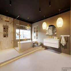 MONDIAZ VICA-DLUX 100cm Badmeubel Onderkast Talc 2 Lades. Inbouw Wastafel CLOUD Links Zonder Kraangat, Kleur Frappe, En Spiegel Model SPOT -Duravit Verkoop vica dluxe inbouw cloud frappe talc totaal 0009 12507514522006