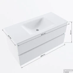 MONDIAZ VICA 100cm Badmeubel Onderkast Smag 2 Lades. Wastafel CLOUD Midden Zonder Kraangat, Kleur Talc. 13 MONDIAZ VICA 100cm Badmeubel Onderkast Smag 2 Lades. Wastafel CLOUD Midden Zonder Kraangat, Kleur Talc. -Duravit Verkoop vicadluxe100cmcentermaattekening 8151264472079 2