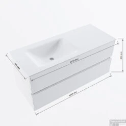 MONDIAZ VICA-DLUX 110cm Badmeubel Onderkast Washed Oak 2 Lades. Inbouw Wastafel CLOUD Links Zonder Kraangat, Kleur Lava, En Spiegel Model SPOT 17 MONDIAZ VICA-DLUX 110cm Badmeubel Onderkast Washed Oak 2 Lades. Inbouw Wastafel CLOUD Links Zonder Kraangat, Kleur Lava, En Spiegel Model SPOT -Duravit Verkoop vicadluxe110cmleftmaattekening 8151264472214