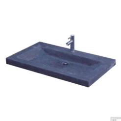 Wasblad Sanilux Trend Stone 100x47x5cm Natuursteen (met 1 Kraangat)