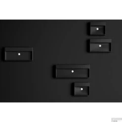 Wastafel Clou Wash Me 90x42x8 Cm Keramiek Mat Zwart -Duravit Verkoop wash me black spread bb 1