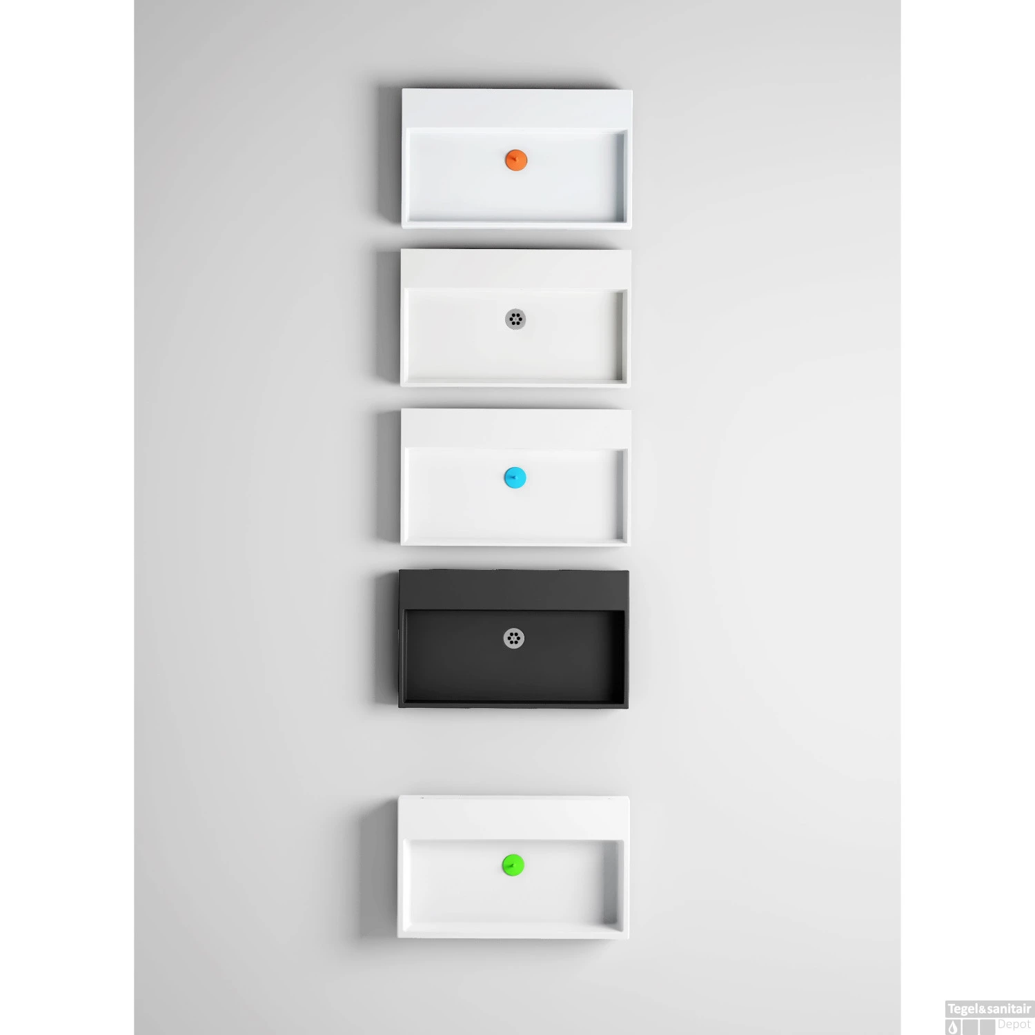 Wastafel Clou Wash Me 70x42x8 Cm Mineraal Marmer Wit 4 Wastafel Clou Wash Me 70x42x8 Cm Mineraal Marmer Wit - Afbeelding 4