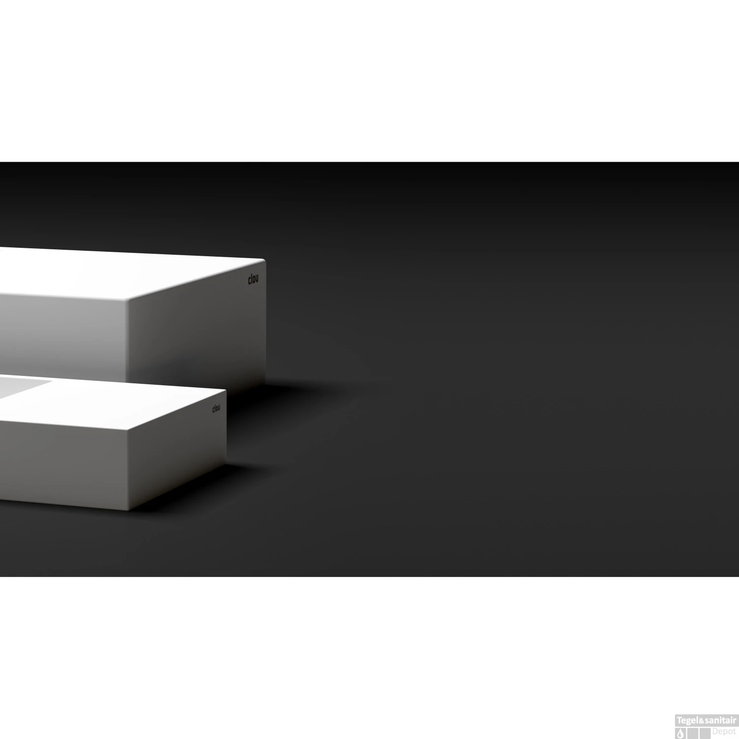 Wastafel Clou Wash Me 75x32x12 Cm Solid Surface (Rechts) 4 Wastafel Clou Wash Me 75x32x12 Cm Solid Surface (Rechts) - Afbeelding 4