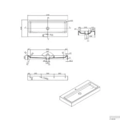 Wastafel Best Design Opera-100 Just-Solid 100x42x10 Cm Mat Zwart -Duravit Verkoop wastafel best design opera 100 just solid 100x42x10 cm mat zwart tech