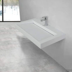 Wastafel Boss & Wessing Hoya 80x45.5 Cm Met Kraangat Mat Wit -Duravit Verkoop wastafel boss wessing hoya 80x45.5 cm met kraangat mat wit 2