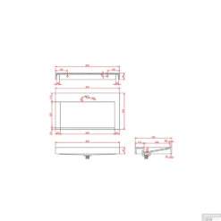 Wastafel Boss & Wessing Hoya 80x45.5 Cm Met Kraangat Mat Wit -Duravit Verkoop wastafel boss wessing hoya 80x45.5 cm met kraangat mat wit tech