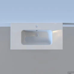 Wastafel Boss & Wessing Pakaru 91x46,5x17 Glans Wit (1 Kraangat) -Duravit Verkoop wastafel bws pakaru was102684 detail1