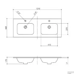 Wastafel Boss & Wessing Pakaru Met Overloop Glans Wit (ALLE MATEN) 15 Wastafel Boss & Wessing Pakaru Met Overloop Glans Wit (ALLE MATEN) -Duravit Verkoop wastafel bws pakaru was103477 tech 1