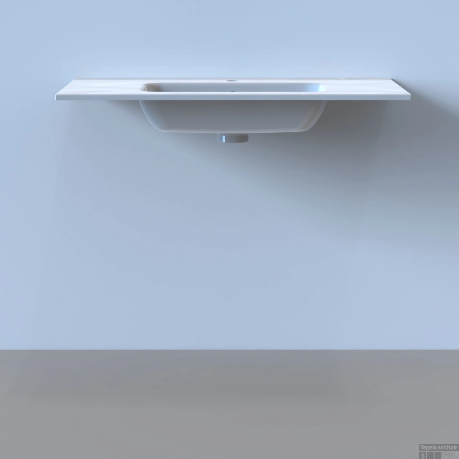 Wastafel Boss & Wessing Pakaru Met Overloop Glans Wit (ALLE MATEN) 3 Wastafel Boss & Wessing Pakaru Met Overloop Glans Wit (ALLE MATEN) - Afbeelding 3