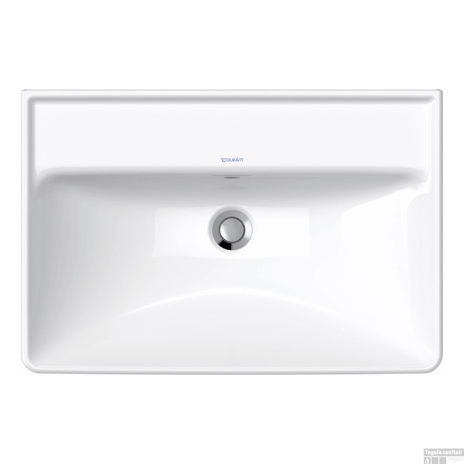 Wastafel Duravit D-Neo Met Overloop Kraanvlak Zonder Kraangat 65 Cm Hoogglans Wit 2 Wastafel Duravit D-Neo Met Overloop Kraanvlak Zonder Kraangat 65 Cm Hoogglans Wit - Afbeelding 2