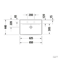 Wastafel Duravit D-Neo Met Overloop Kraanvlak Zonder Kraangat 65 Cm Hoogglans Wit 6 Wastafel Duravit D-Neo Met Overloop Kraanvlak Zonder Kraangat 65 Cm Hoogglans Wit -Duravit Verkoop wastafel duravit d neo met overloop kraanvlak zonder kraangat 65 cm hoogglans wit tech