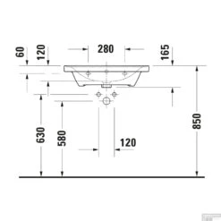 Wastafel Duravit D-Neo Met Rand Overloop Kraanvlak 1 Kraangat 65 Cm Hoogglans Wit -Duravit Verkoop wastafel duravit d neo met rand overloop kraanvlak 1 kraangat 65 cm hoogglans wit tech