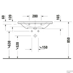 Wastafel Duravit D-Neo Met Rand Overloop Kraanvlak 1 Kraangat 80 Cm Hoogglans Wit -Duravit Verkoop wastafel duravit d neo met rand overloop kraanvlak 1 kraangat 80 cm hoogglans wit tech2