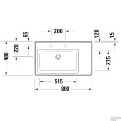Wastafel Duravit D-Neo WonderGliss Rand Overloop Kraanvlak Zonder Kraangat 80 Cm Hoogglans Wit Links -Duravit Verkoop wastafel duravit d neo wondergliss rand overloop kraanvlak zonder kraangat 80 cm hoogglans wit links tech