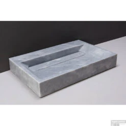 Wastafel Forzalaqua Bellezza Cloudy Marmer Gezoet 80,5x51,5x9 Cm 1 Kraangat