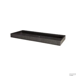 Wastafel Forzalaqua Oslo Hardsteen Gefrijnd Met Kraangat Antraciet 100,5x51,5x9 Cm