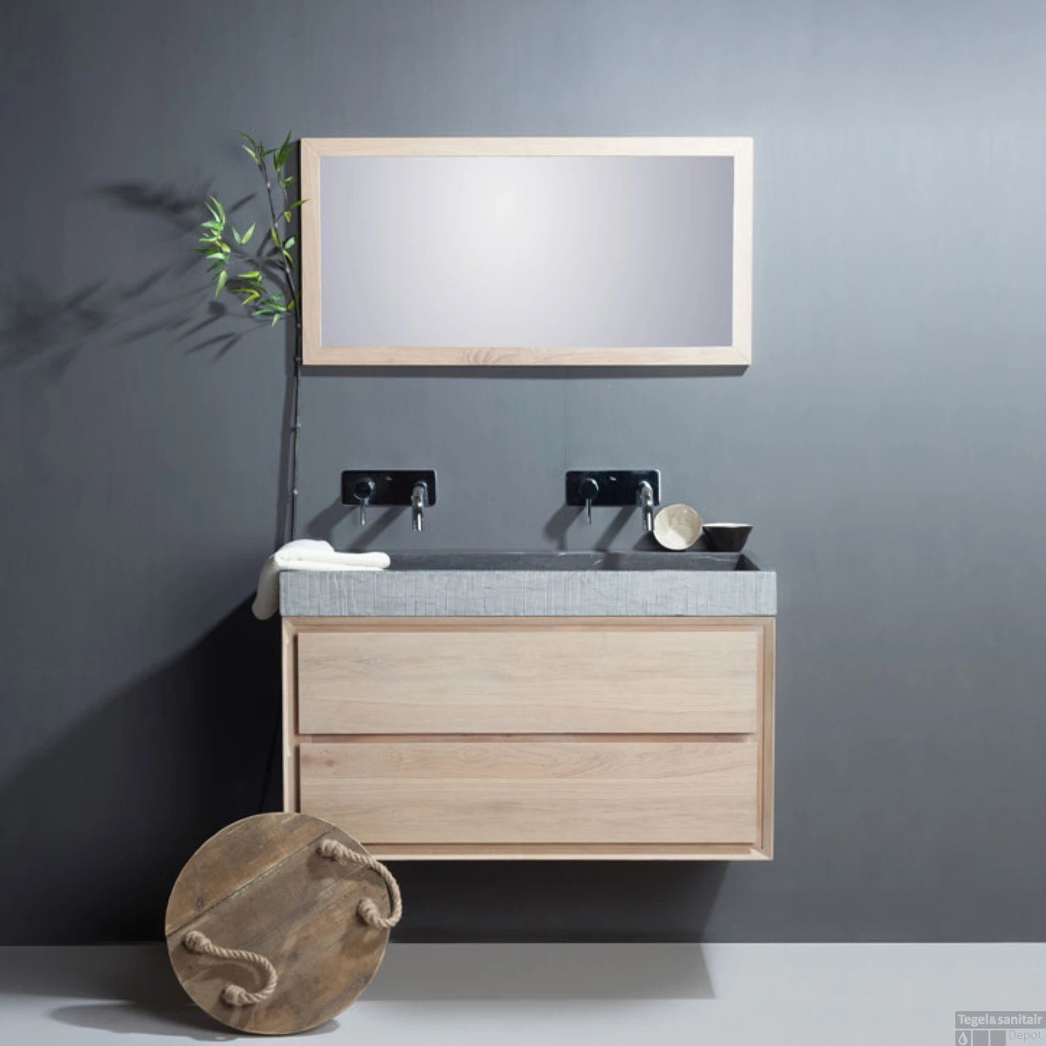 Wastafel Forzalaqua Oslo Hardsteen Gefrijnd Zonder Kraangat Antraciet 100,5x51,5x9 Cm 3 Wastafel Forzalaqua Oslo Hardsteen Gefrijnd Zonder Kraangat Antraciet 100,5x51,5x9 Cm - Afbeelding 3