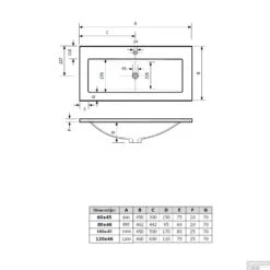ACTIE BWS Badmeubel | Paris | 60cm Mat Zwart Wastafel | 1 Kraangat | Canyon Oak -Duravit Verkoop wastafel paris tech 9