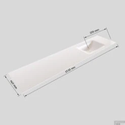 Badkamermeubel Solid Surface BWS Oslo 150x45 Cm Mat Zwart Urban Rechts (0 Kraangaten) 11 Badkamermeubel Solid Surface BWS Oslo 150x45 Cm Mat Zwart Urban Rechts (0 Kraangaten) -Duravit Verkoop wastafel rechts 150 cm 4 lades tech 2