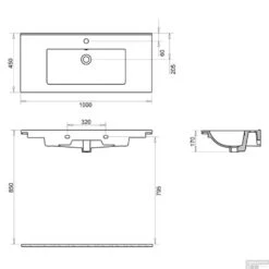 Wastafel Sanicare Q10 Keramiek 100x45 Cm Wit (excl. Meubel) 5 Wastafel Sanicare Q10 Keramiek 100x45 Cm Wit (excl. Meubel) -Duravit Verkoop wastafel sanicare q10 keramiek 100x45 cm wit excl. meubel tech