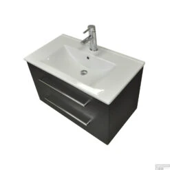 Wastafel Sanicare Q6 Inclusief Kraangat En Overloop 80x45cm Keramisch Wit (exclusief Meubel) -Duravit Verkoop wastafel sanicare q6 inclusief kraangat en overloop 80x45cm detail1