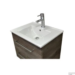 Wastafel Sanicare Q6 Inclusief Kraangat En Overloop 80x45cm Keramisch Wit (exclusief Meubel)