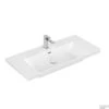 Wastafel Villeroy & Boch Subway 3.0 Met CeramicPlus 1 Kraangat Met Overloop 100x47x16.5 Cm Stone White